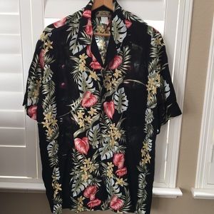 Men’s Two Palms Floral Hawaiian Shirt XL